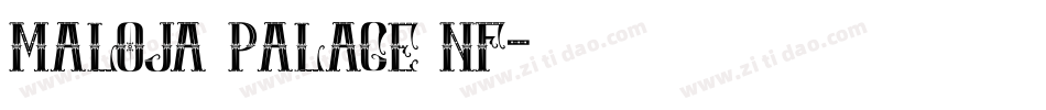 Maloja Palace NF字体转换